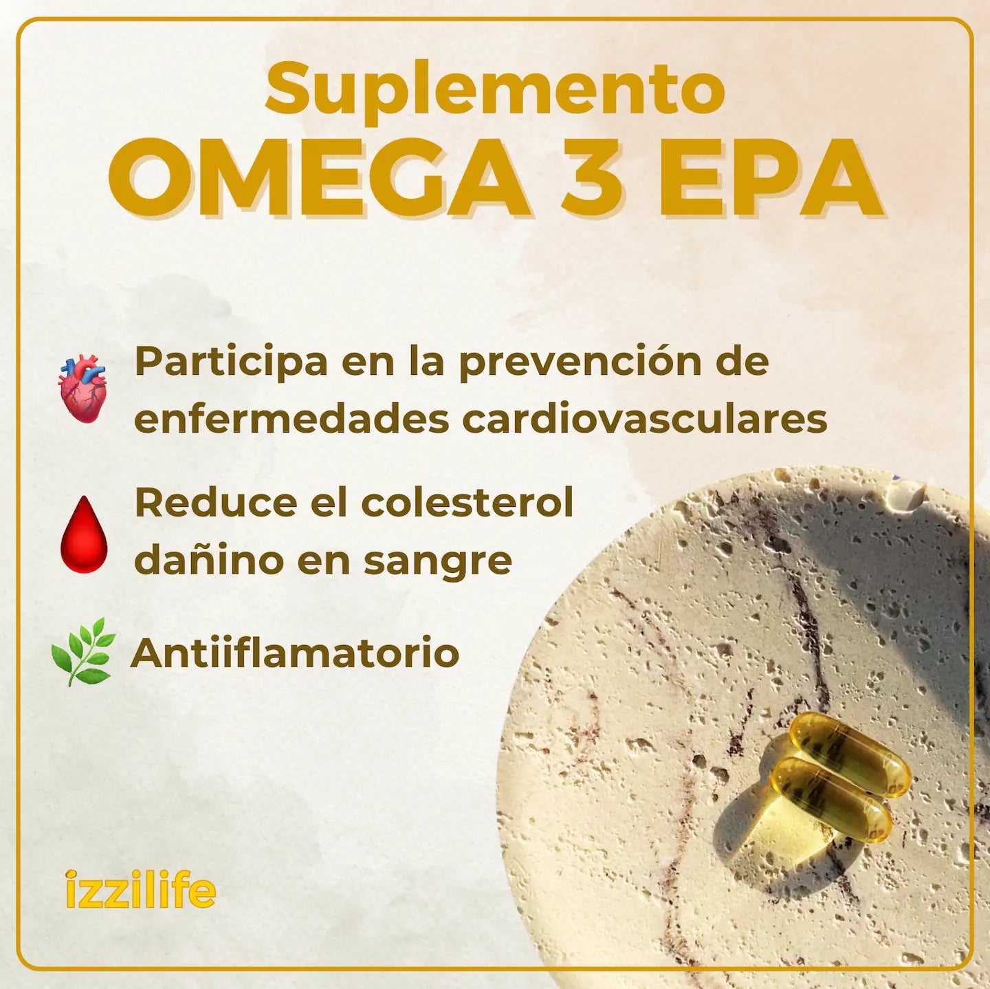 Beneficios del Omega 3 EPA Izzilife easy life izilife isilife issilife