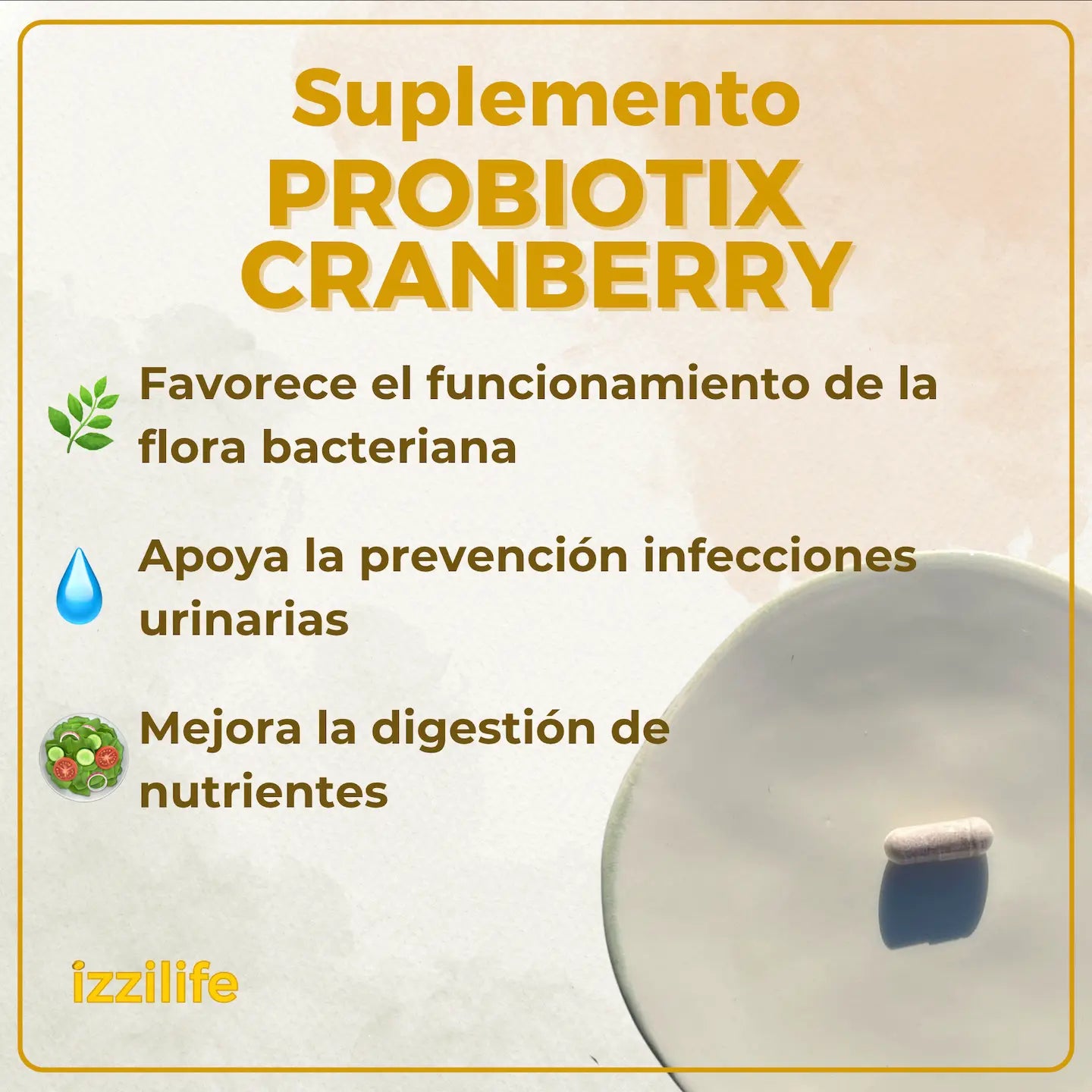 Beneficios del Probiotix Cranberry ProbioticoIzzilife easy life izilife isilife issilife