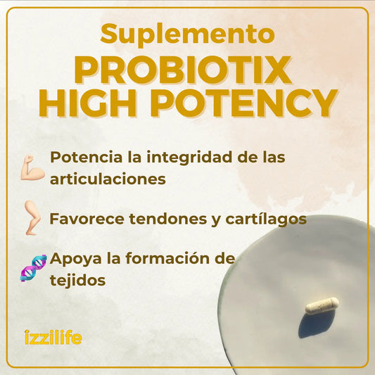 Beneficios del Probiotix High Potency Probiótico alta potencia Izzilife easy life izilife isilife issilife